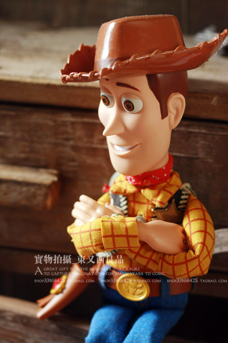 迪士尼正版 电影版 胡迪 woody 真实 布偶 电动 会说话