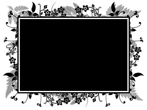 花纹装饰的黑色蒙版相框_素材下载_ps联盟
