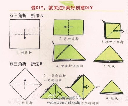 折纸基本方法2,快快收藏~——更多有趣内容,请关注@美好创意diy