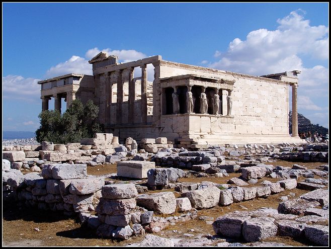 雅典卫城建筑中爱奥尼亚样式的典型代表,传说这里是雅典娜女神和海神