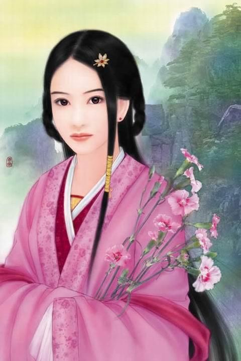 手绘十二星座美女图之水瓶座