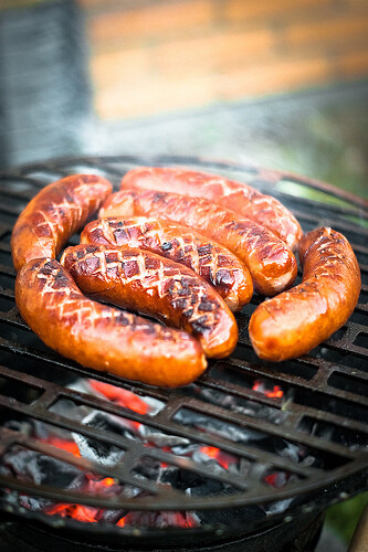 grilled sausages