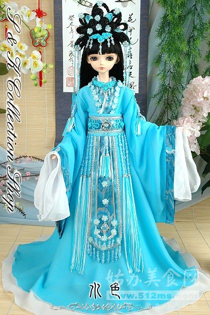 超漂亮的古装中国芭比娃娃