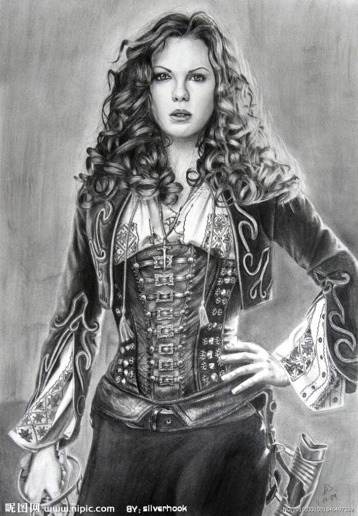 素描女剑士( 范海辛里的女主角)