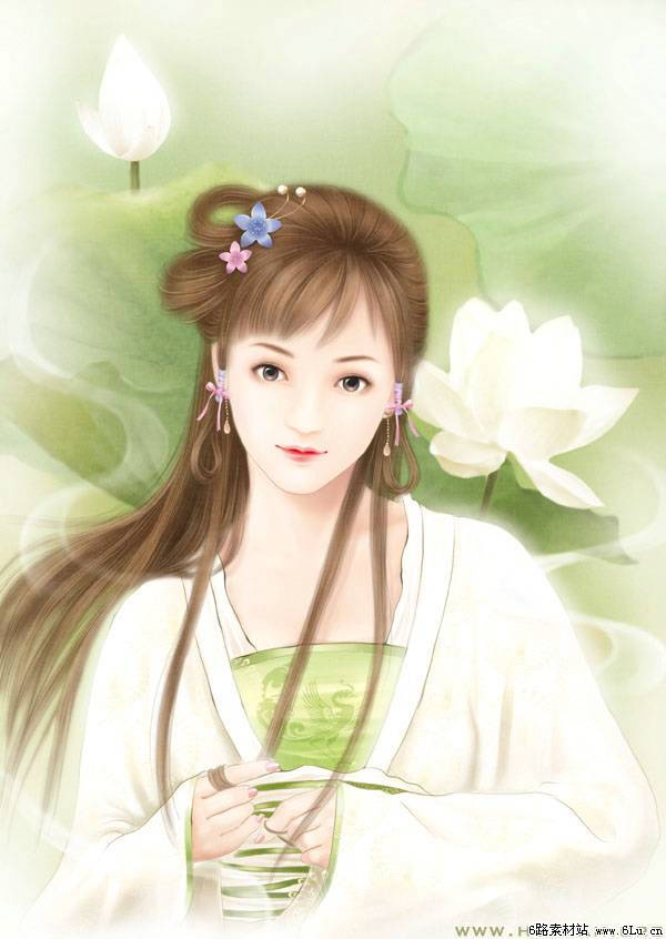 手绘美女