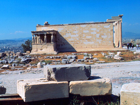 西方建筑发展史〗之希腊建筑:伊瑞克提翁庙(the erechtheion)