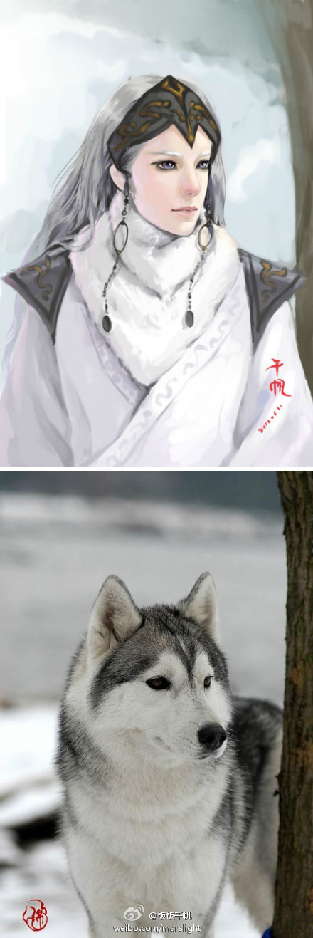 【异国王子】yin {哈士奇拟人古风画}[饭饭千帆画作]