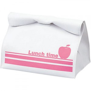 white paper lunch bag