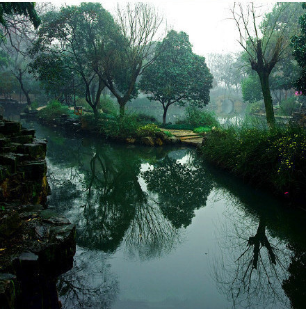 江苏昆山,江南烟雨,朦胧梦境