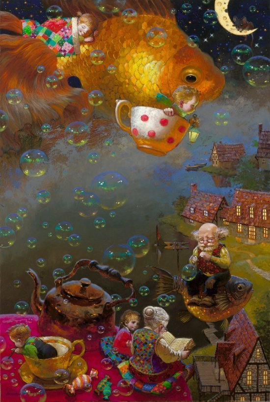 victor nizovtsev创意童话油画作品