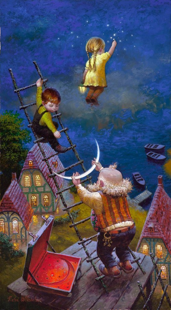 victor nizovtsev创意童话油画作品-堆糖,美好生活