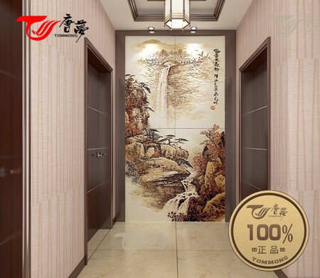 秋流玄关:背景墙 客厅电视背景墙 瓷砖电视背景墙