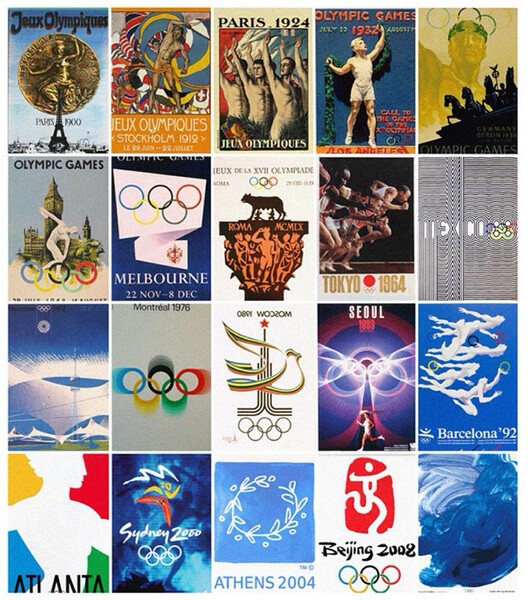 奥运会60年的宣传海报