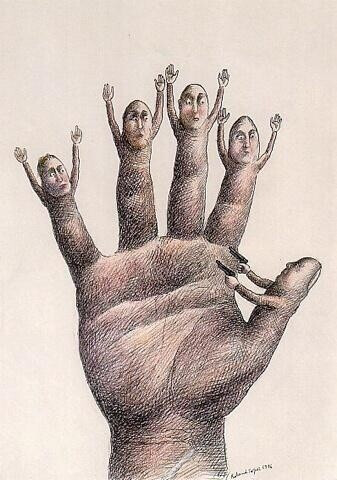 不许动,举起手来~【roland topor·图】