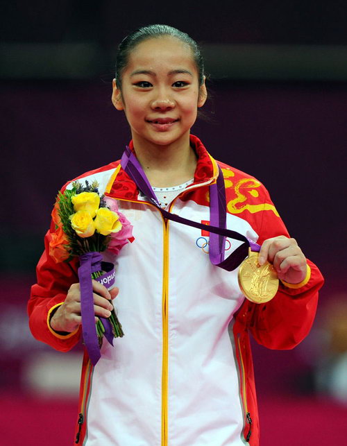 33.邓琳琳,2012年伦敦奥运会女子平衡木冠军.