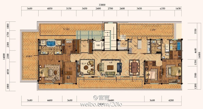 杭州,九龙仓碧玺,洋房,5房3厅4卫,约275平方米