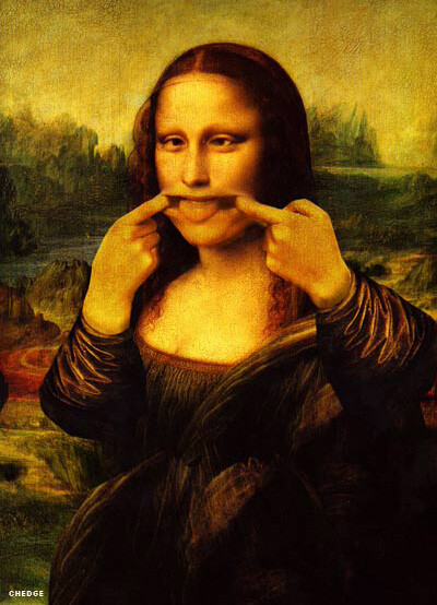 做鬼脸的mona lisa