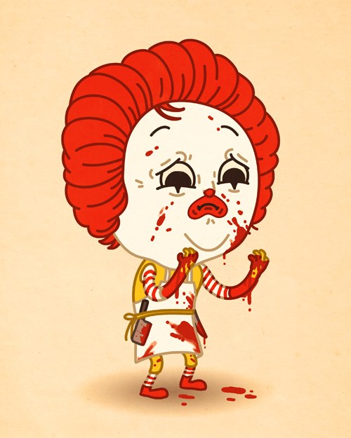 mike mitchell恶搞系插画作品