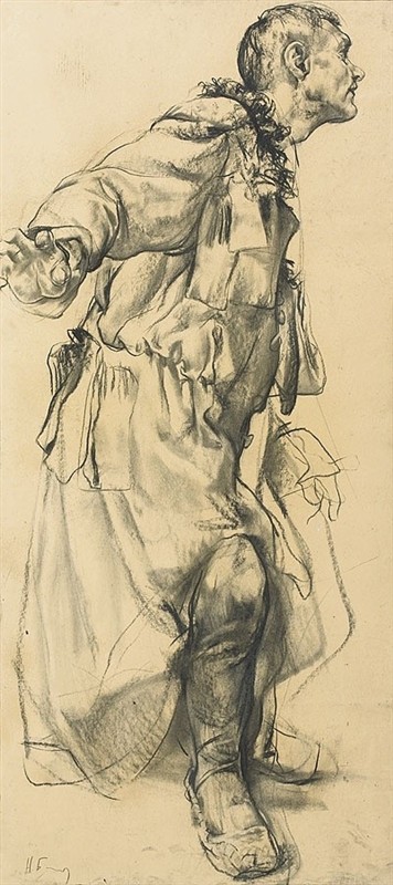 列宾美院素描.人物刻画多么到位.