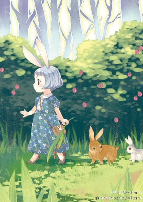 唯美的治愈系插画美图