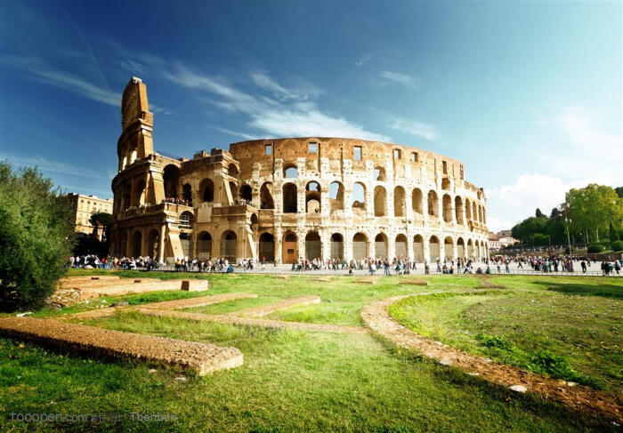 罗马斗兽场古建筑物图片素材世界景观图片素材