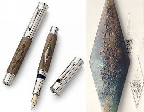 faber castell pen of the year 辉柏嘉伯爵2010年度核桃木限量钢笔