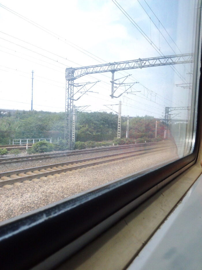火车,窗外