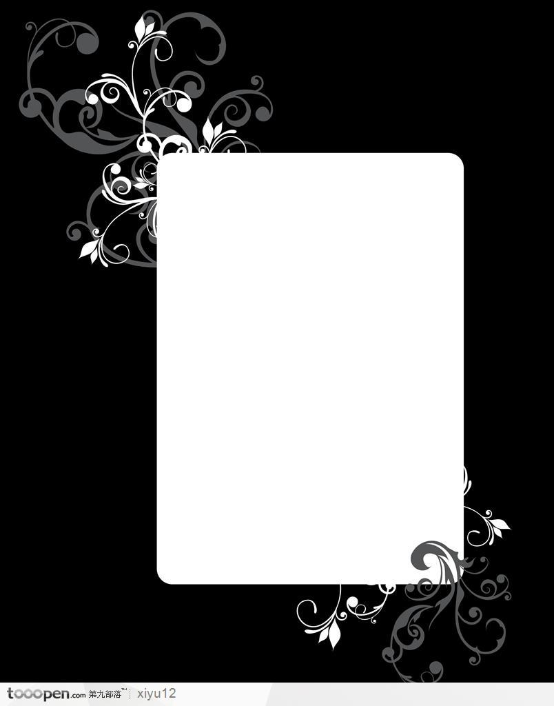 相框边框-漂亮的白色相框综合素材图片素材