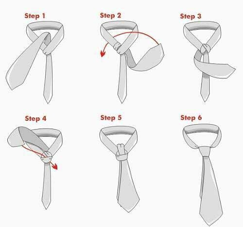 七种常见的领带打法图解