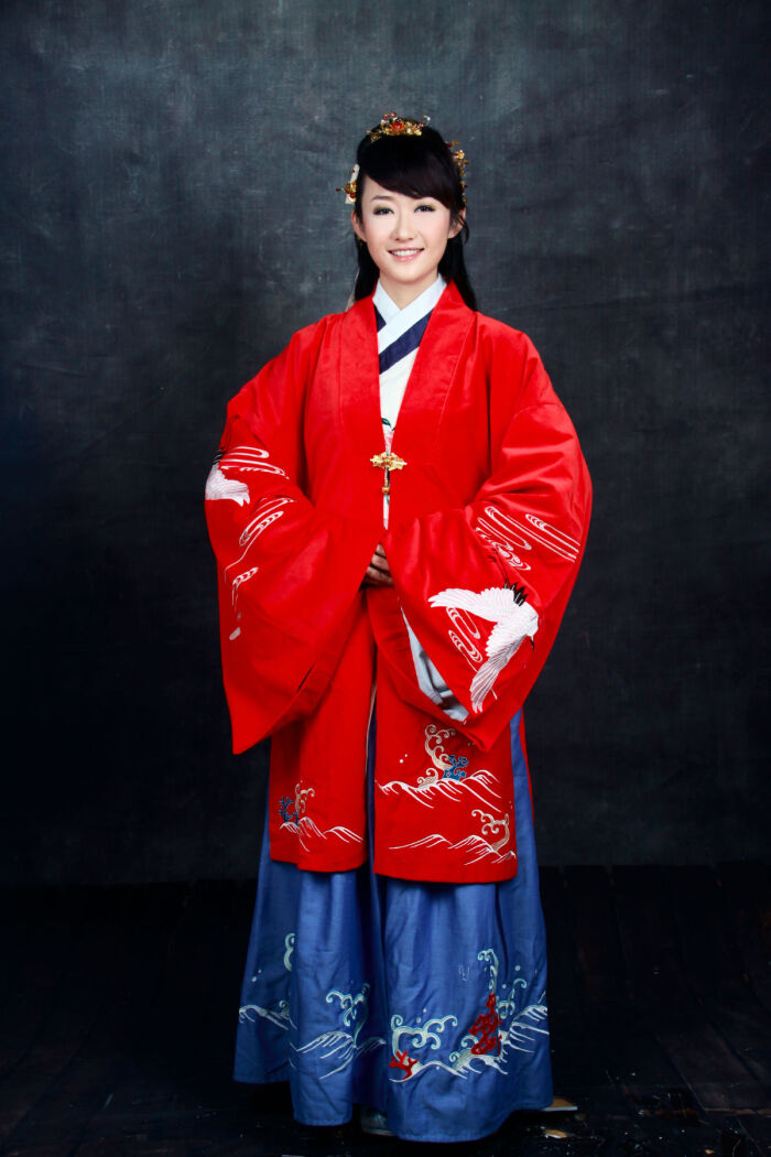 汉族民族服饰 汉服(图为袄裙 褙子) chinese hanfu
