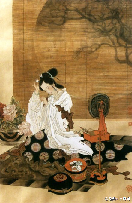 黄花闺女的来历】古时未婚女子梳妆打扮时,喜爱用黄颜色在额上或脸部