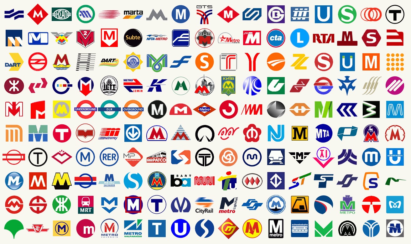 世界170个地铁标志