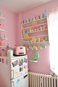 家居 厨房 温馨 小清新 冰淇淋色系-堆糖,美好生