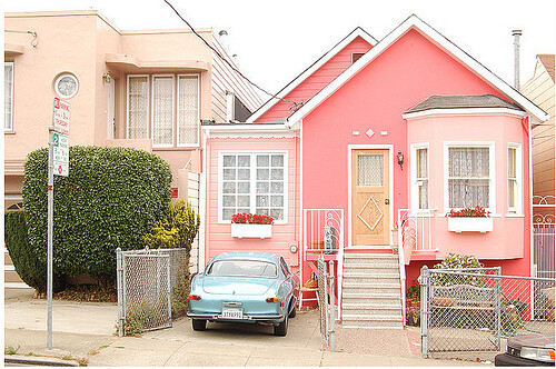 粉色的房子