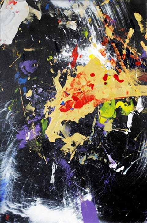像很多四岁的孩子一样,aelita andre 喜欢画画,但不同的是这位