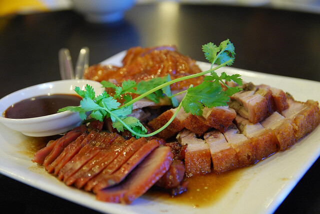 roast pork, charsiu, roast duck