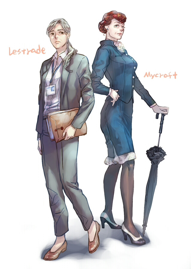 lestrade和mycroft.