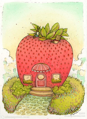 生长出来的房子 .草莓