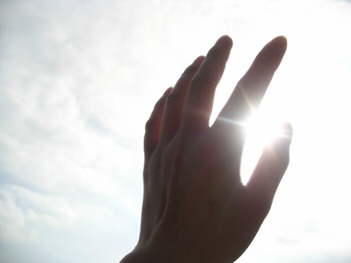 某一个暖暖的下午 阳光像是手中闪亮的戒指 闪着耀眼纯净的光