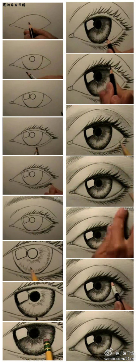 眼睛的画法