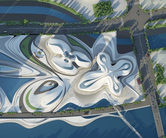 扎哈: 长沙梅溪湖文化艺术中心方案设计