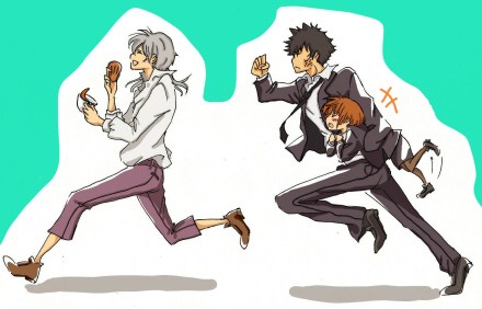 psycho-pass#狡朱槙#来抓我呀来抓我呀来抓我呀 三三表情好愉