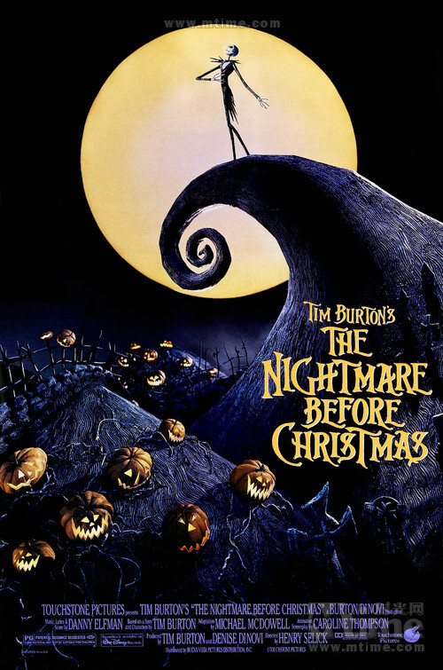 圣诞夜惊魂the nightmare before christmas(1993) 93年的哥特式动画