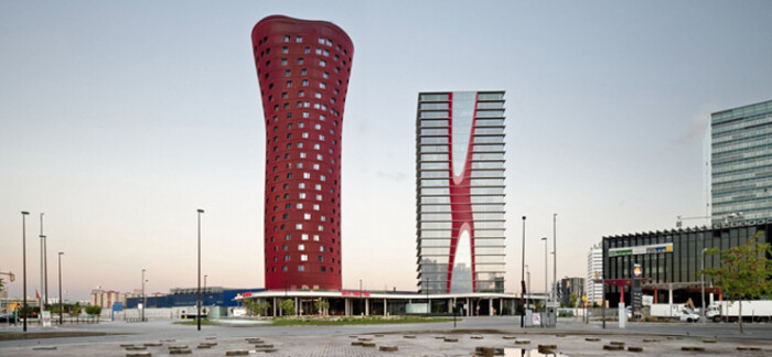 伊东丰雄PORTA FIRA双塔。巴塞罗那-堆糖,美