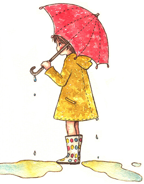 下雨了 