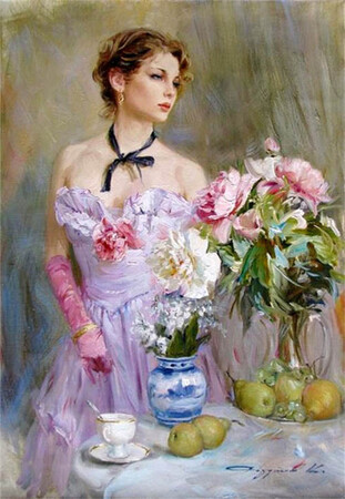 俄国油画家konstantin razumov(康斯坦丁·拉祖莫夫)作品综合了写实派