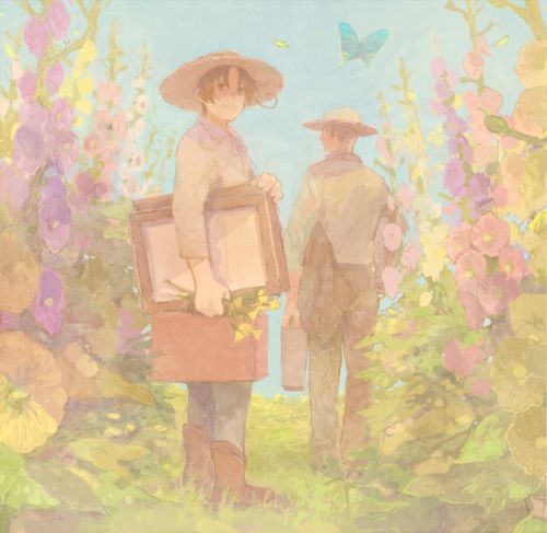 来自画师pon的暖色治愈系插画分享 五期