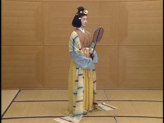 日本复原奈良时期的 外套交领半臂的齐腰襦裙