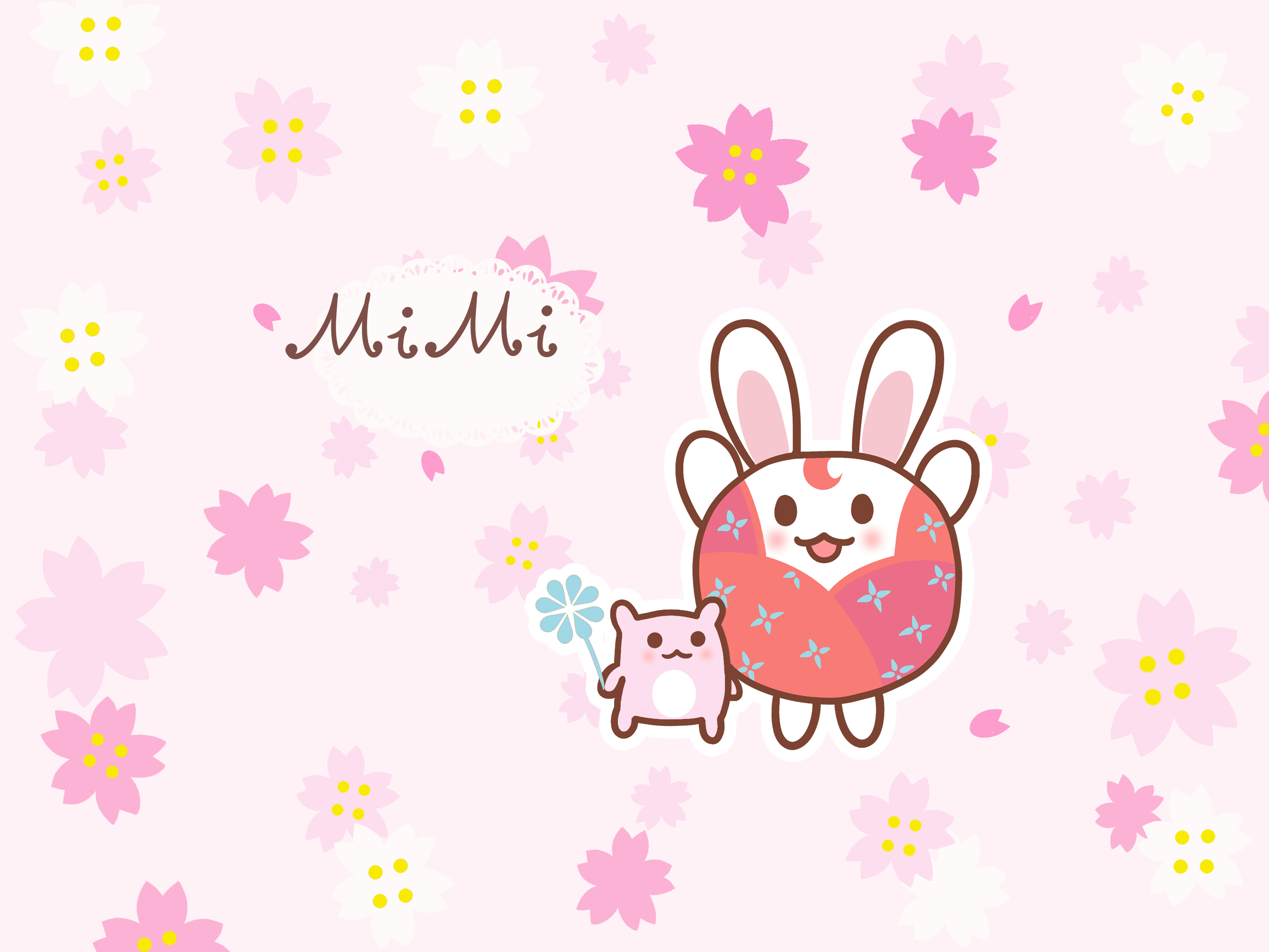 小兔兔 插画 咪咪兔子 可爱 萌卡通