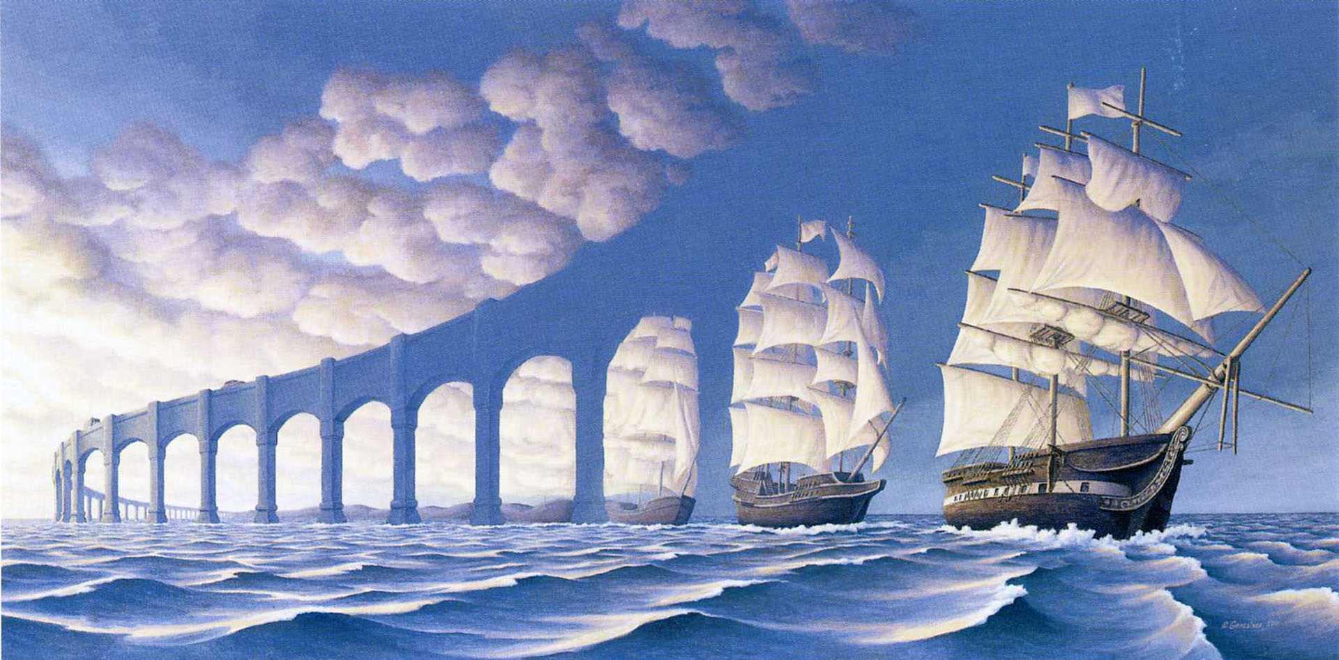 rob gonsalves 国外超现实主义画家 optical illusion